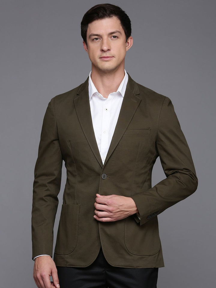 Raymond Contemporary Fit Notched Lapel Collar Single-Breasted Blazer