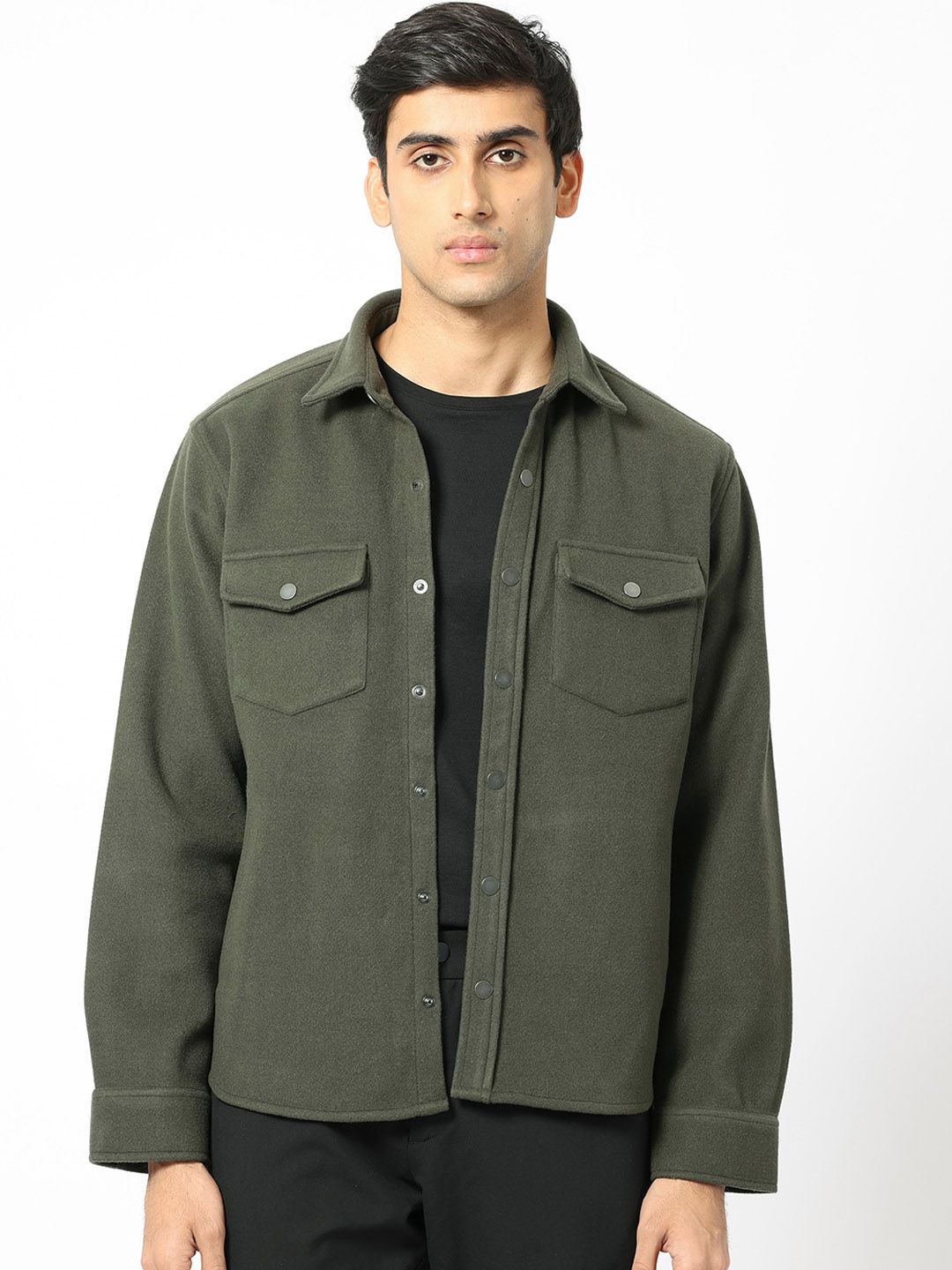 RARE RABBIT Men Cason Tailored Fit Spread Collar Jacket