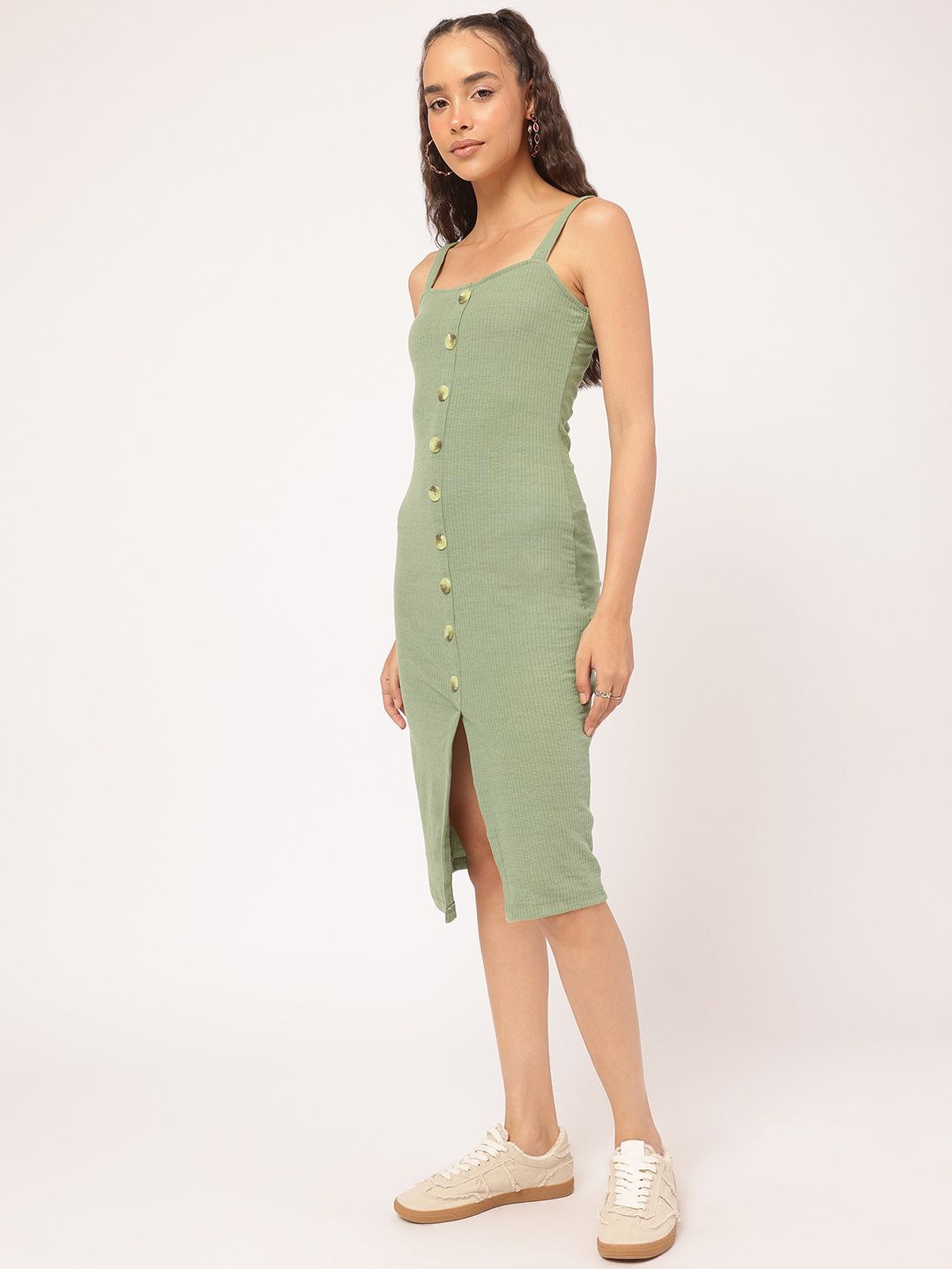 DressBerry Cool Matcha Soft Grunge Sheath Dress