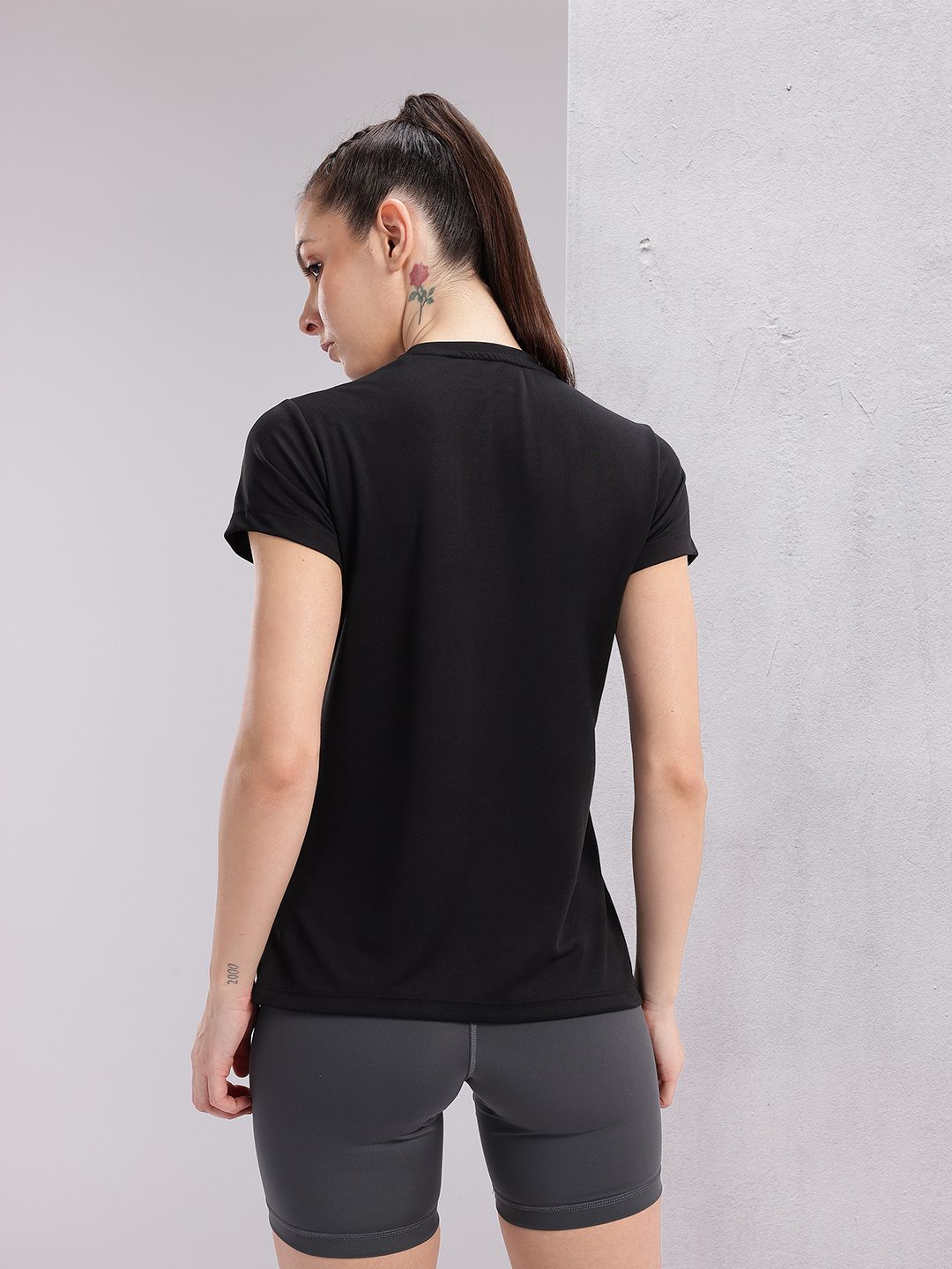 HRX by Hrithik Roshan Couple Collection Typography Printed Rapid-Dry Running T-shirt