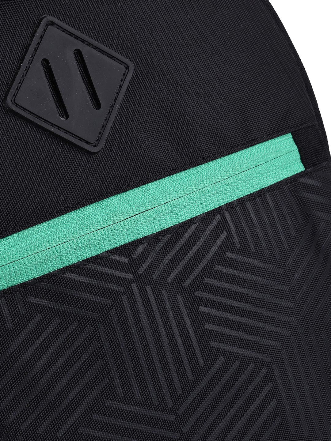 Gear Unisex Black & Green Brand Logo Backpack