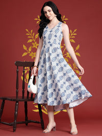 Anouk Floral Printed A-Line Ethnic Dress