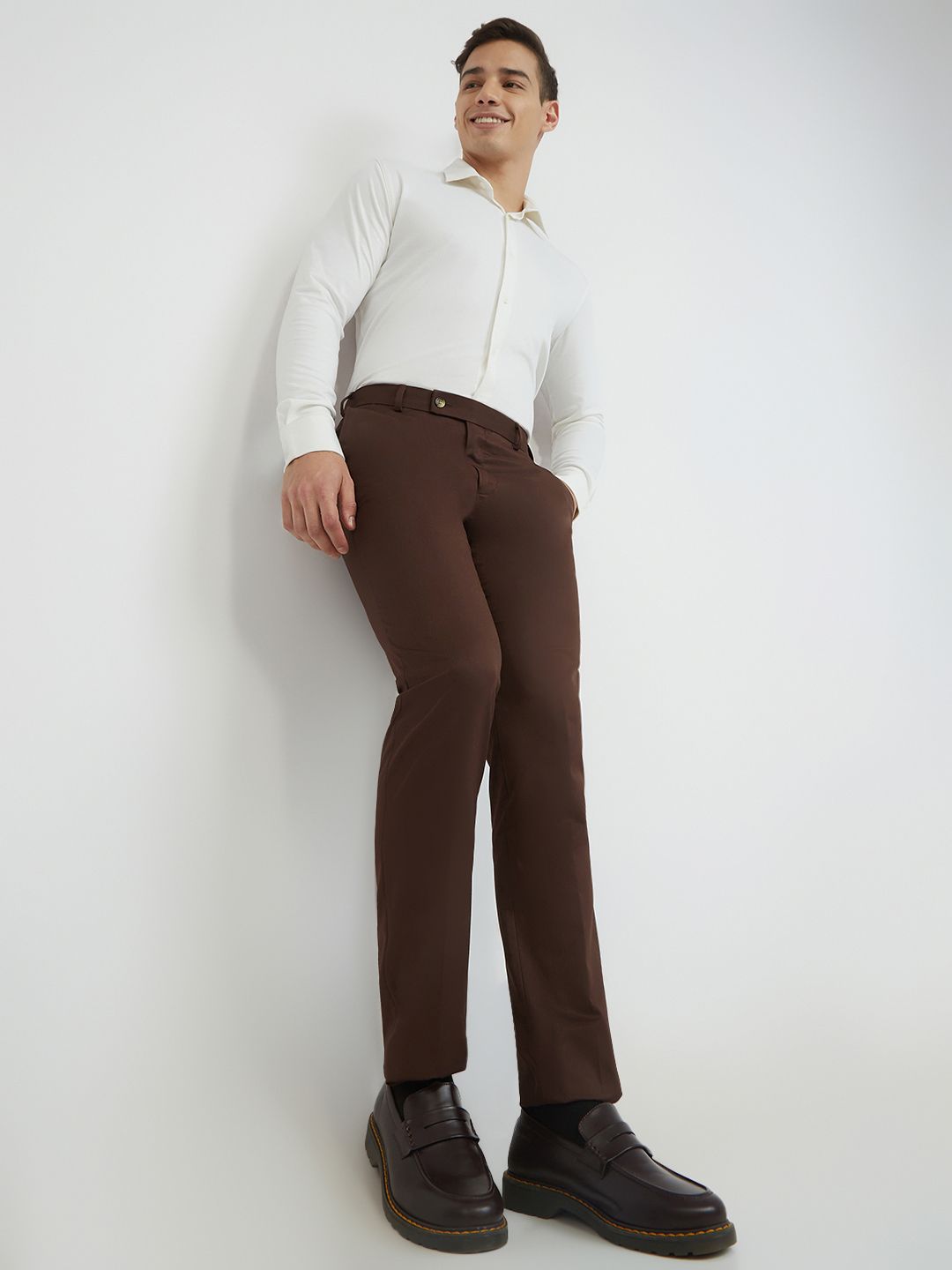 Raymond Men Slim Fit Formal Trousers