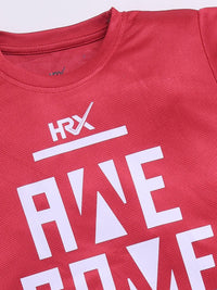 HRX by Hrithik Roshan Boys Rapid-Dry Printed T-shirt with Shorts