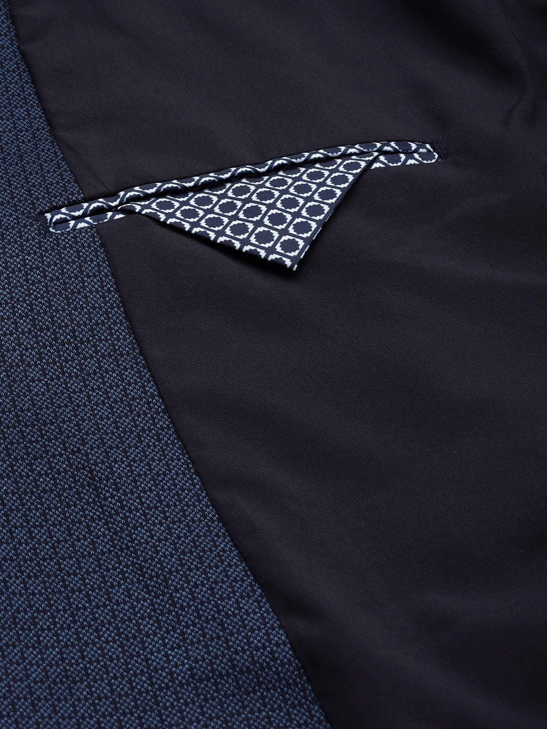 Park Avenue Super Slim Fit Self Design Single-Breasted Formal Blazers