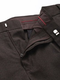 Park Avenue Men Checked Formal Trousers