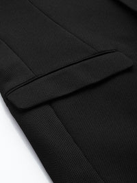 Park Avenue Slim Fit Textured Self Design Notched Lapel Single-Breasted Formal Blazer