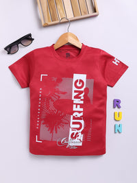 HRX by Hrithik Roshan Boys Typography Printed T-shirt