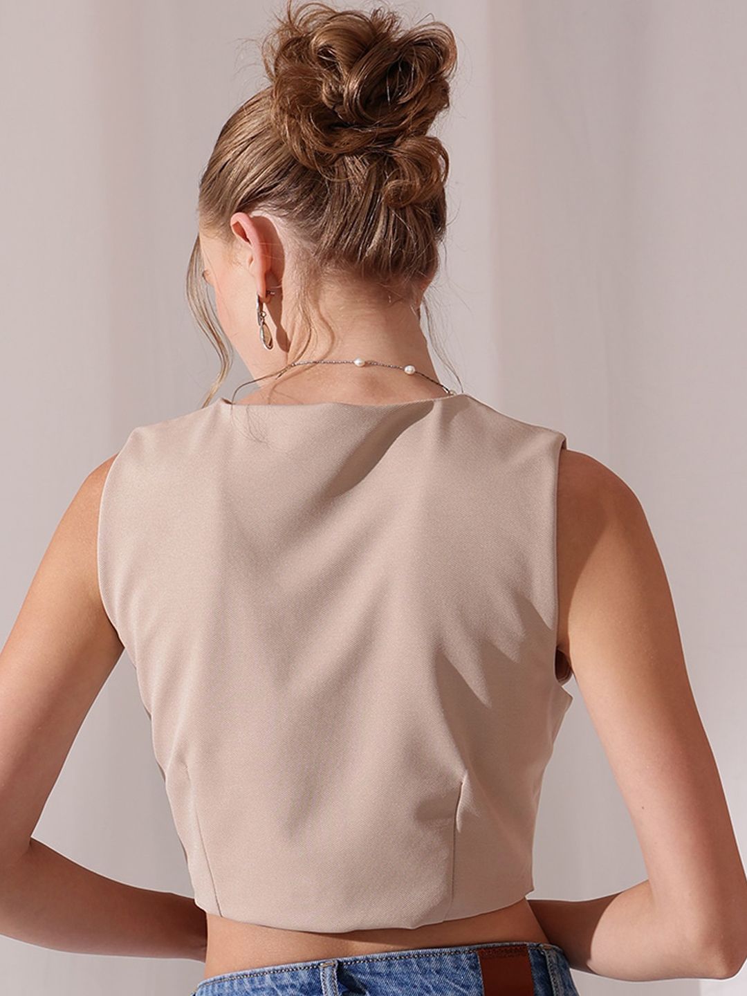 STREET 9 Woven V-Neck Waistcoat