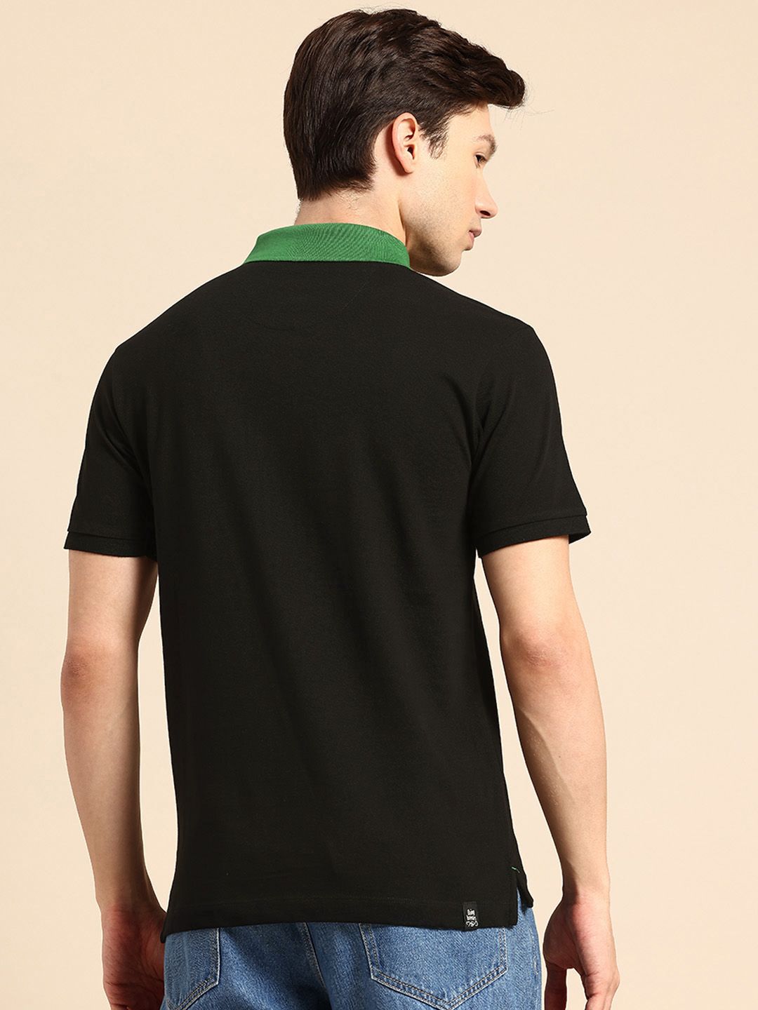 Being Human Printed Polo Collar Pure Cotton T-shirt