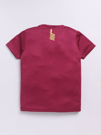 HRX by Hrithik Roshan Boys Typography Printed Rapid-Dry T-shirt