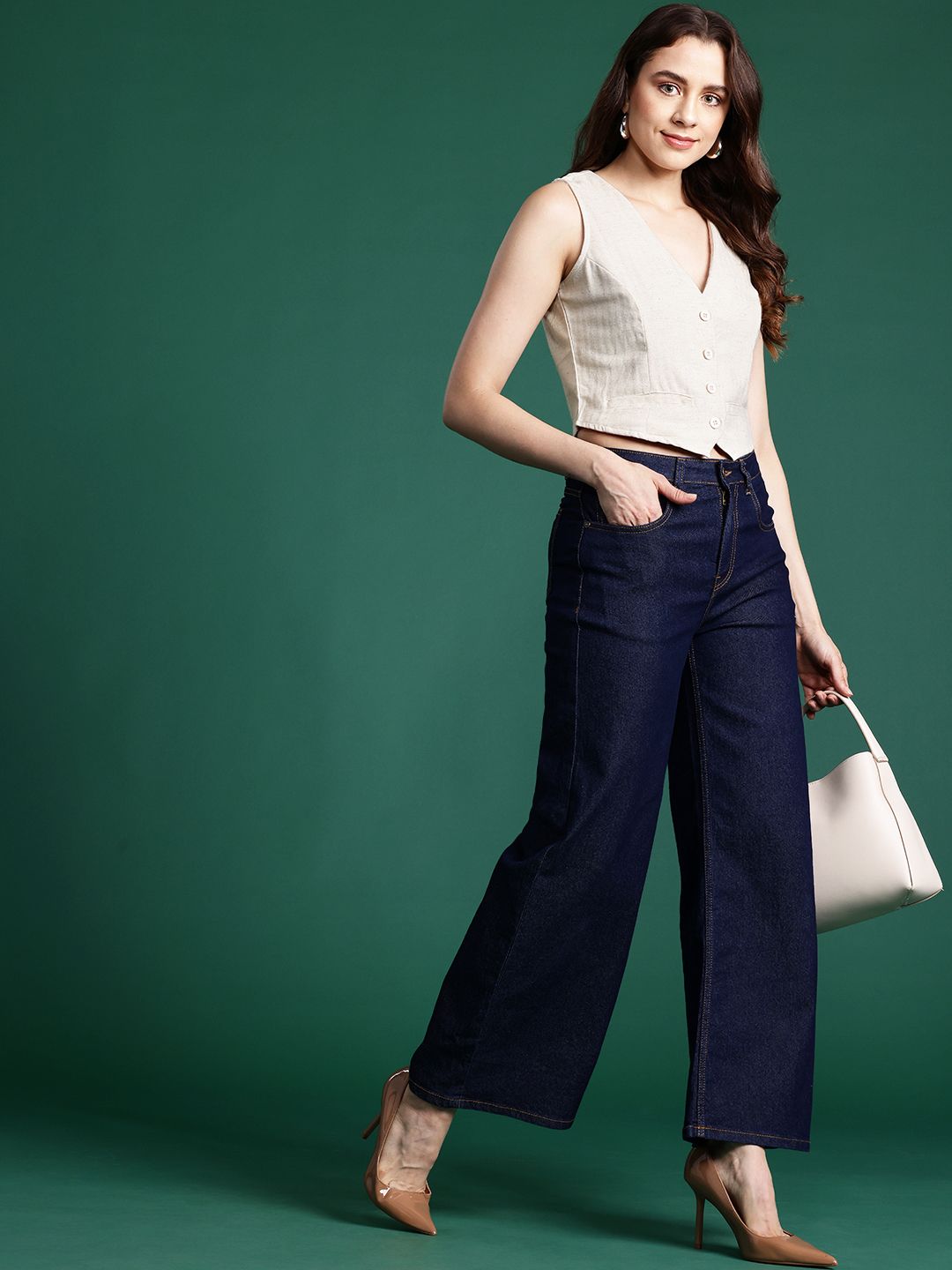 DressBerry Pure Cotton V-Neck Waistcoat