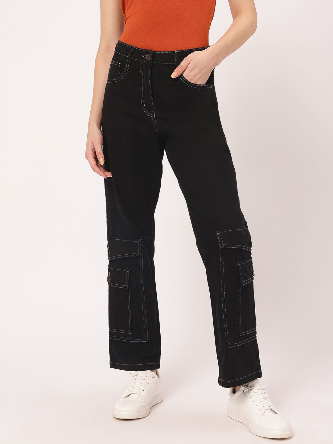 DressBerry Women Modern Classics Cargo Jeans