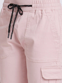 SPYKAR Women Mid-Rise Cotton Cargo Track Pants