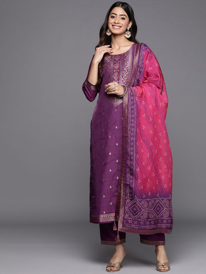 Libas Floral Kurta with Trousers & With Dupatta