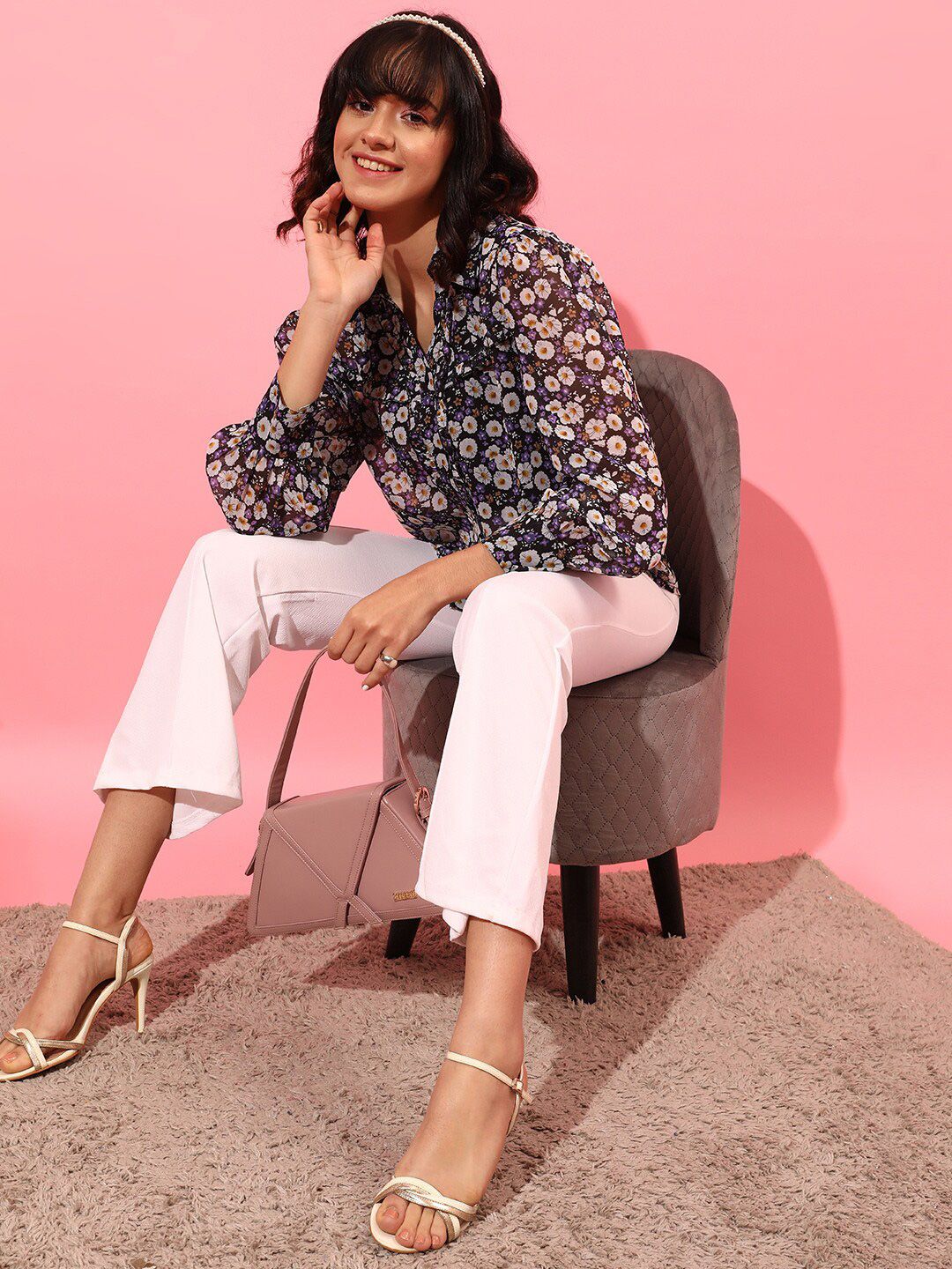 STREET 9 Floral Printed Casual Shirt