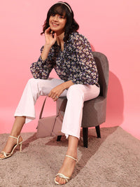 STREET 9 Floral Printed Casual Shirt