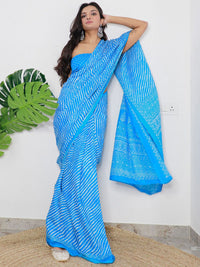 Saree mall Leheriya Printed Pure Cotton Saree