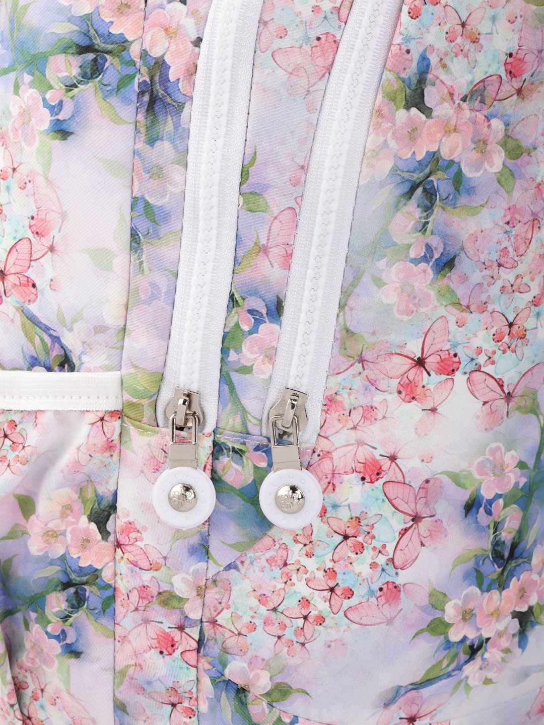 Lino Perros Women Purple & Pink Floral Print 13 Inch Laptop Backpack