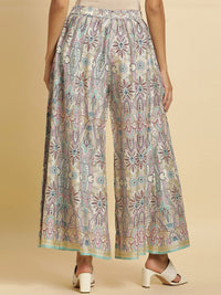 W Women Ethnic Motifs Printed Flared Palazzos