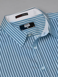 Thomas Scott  Classic Slim Fit Striped Pure Cotton Formal Shirt