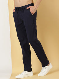 Thomas Scott Men Smart Mid Rise Linen Cotton Trouser