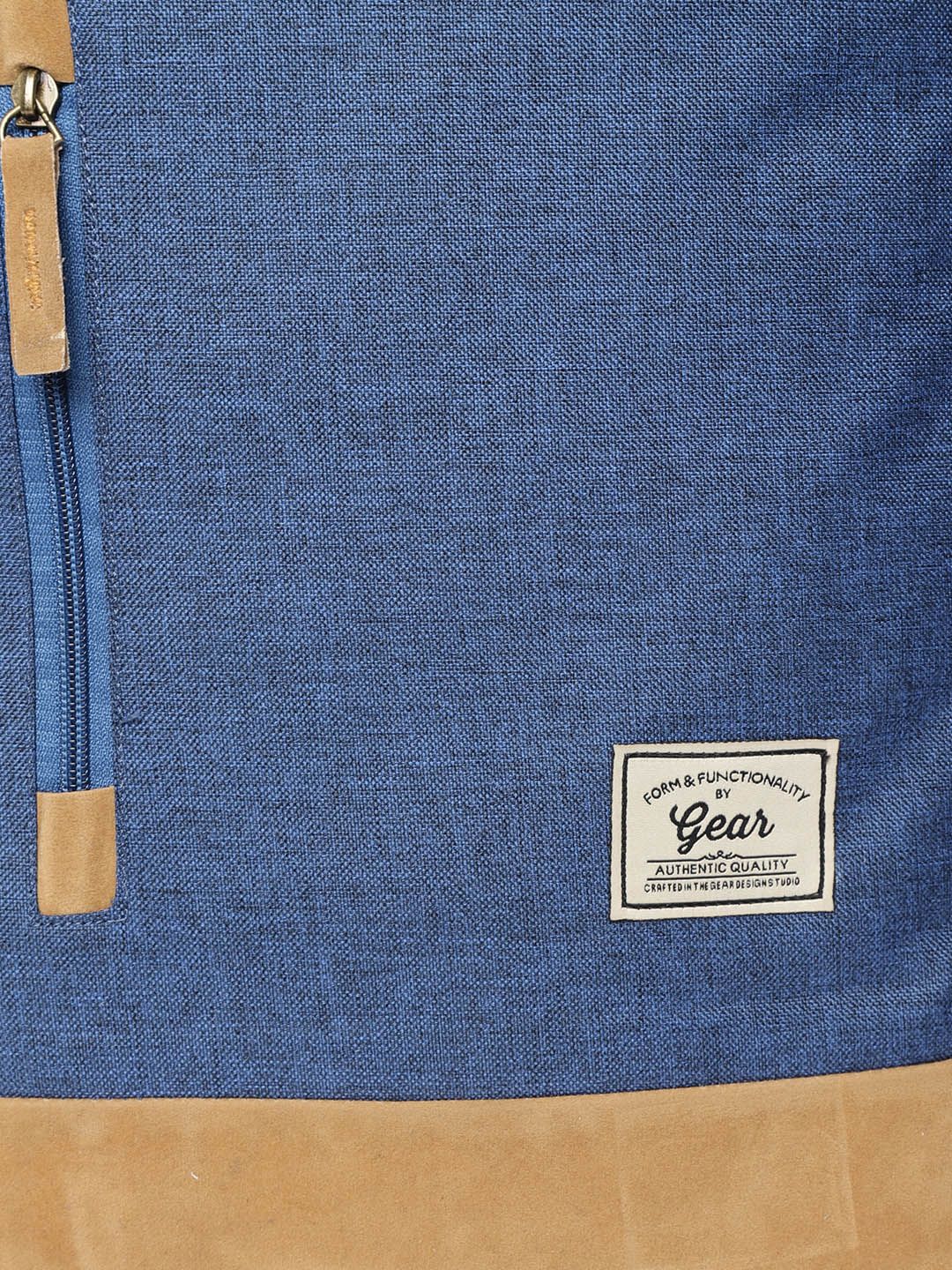 Gear Unisex Navy Blue Solid Backpack