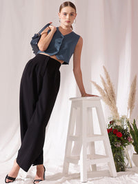 STREET 9 V-Neck Sleeveless Waistcoat