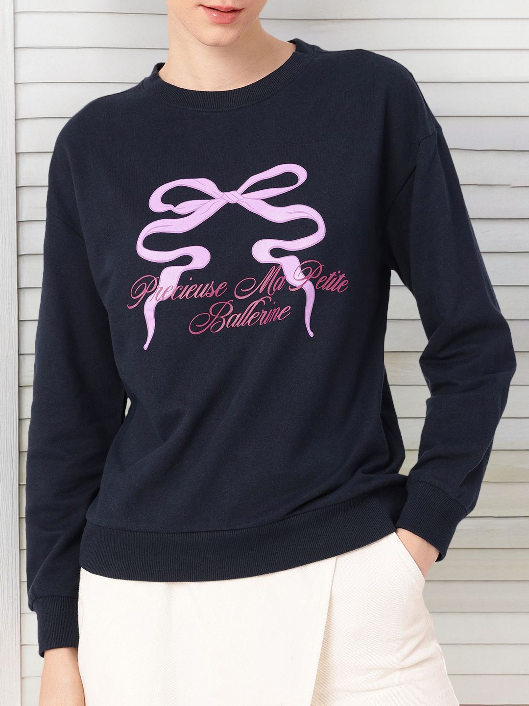 DressBerry Cotton Terry Relaxed Fit Sweatshirt