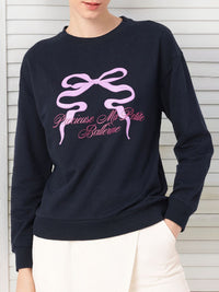 DressBerry Cotton Terry Relaxed Fit Sweatshirt