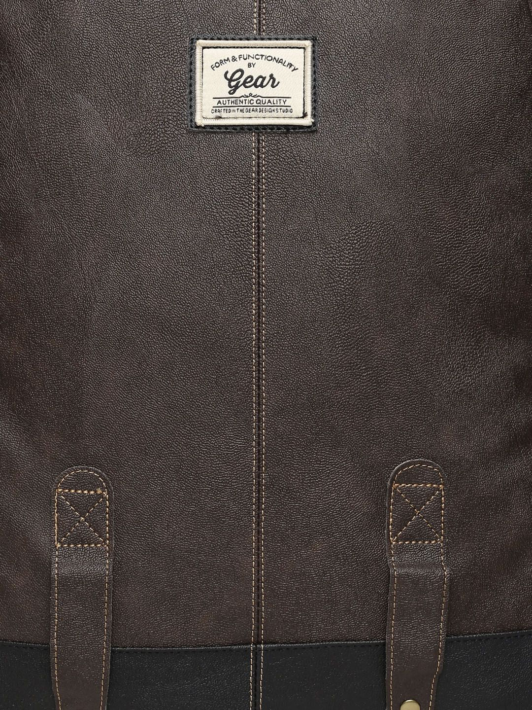 Gear Unisex Brown Solid Backpack