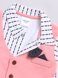 Moms Love Infant Boys Printed Pure Cotton Shirt with Joggers