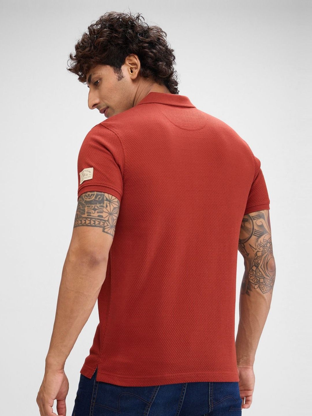 SPYKAR Men Polo Collar Solid Slim Fit T-shirt