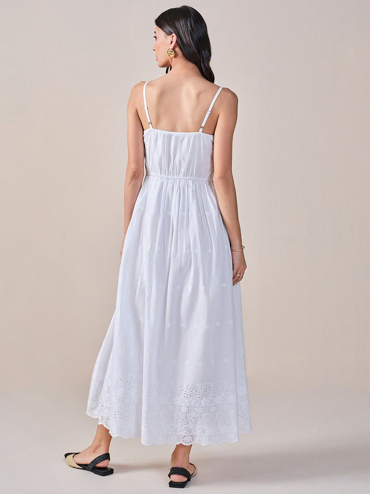 AND Shoulder Straps Fit & Flare Maxi Dress