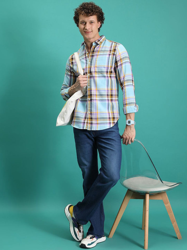 HIGHLANDER Men Straight Fit Mid-Rise Light Fade Stretchable Jeans