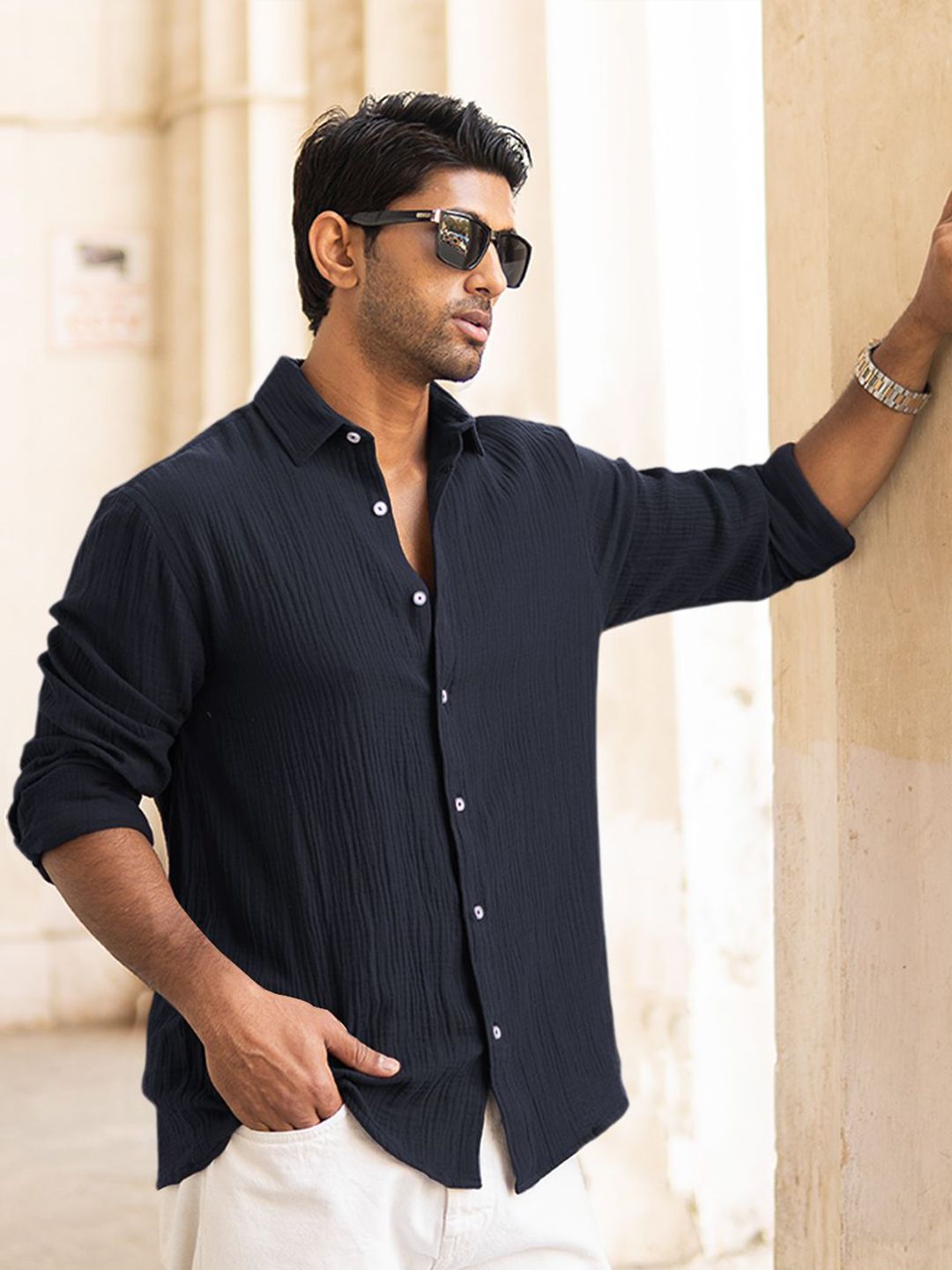 Powerlook Men Opaque Casual Shirt