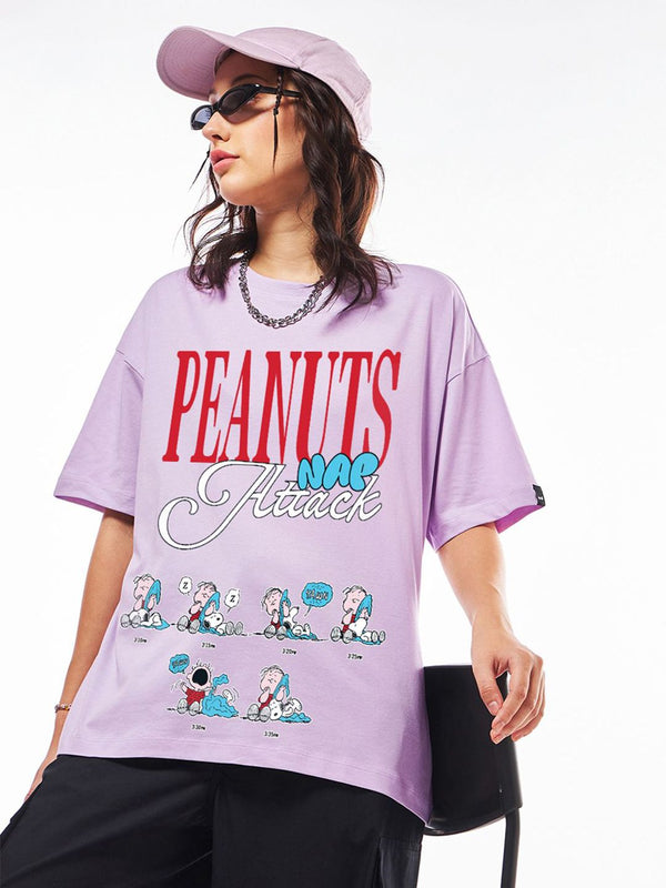 Bewakoof Women Graphic Printed Round Neck Cotton Oversized T-shirt