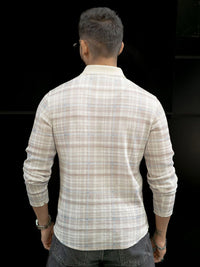 Powerlook Men Checked Polo Collar T-shirt