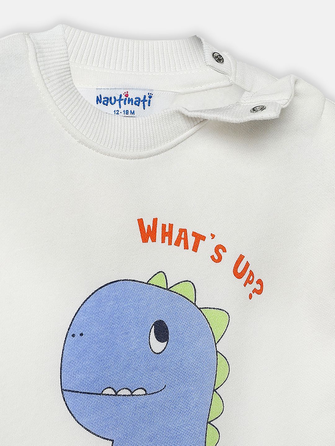 Nauti Nati Infants Boys Dinosaur Print Sweatshirt