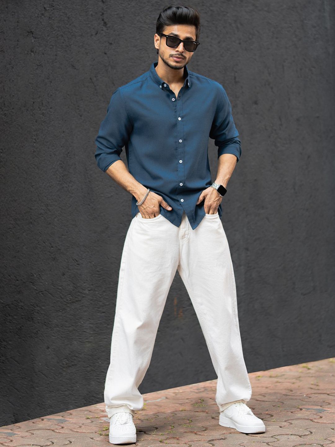 Powerlook Men Opaque Casual Shirt