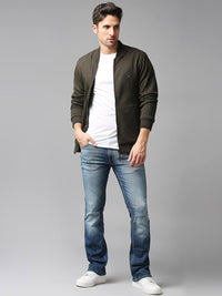 SPYKAR Men Cotton Bootcut Low-Rise Mildly Distressed Heavy Fade Stretchable Jeans