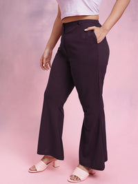 DressBerry Women Plus Size Flared Trousers