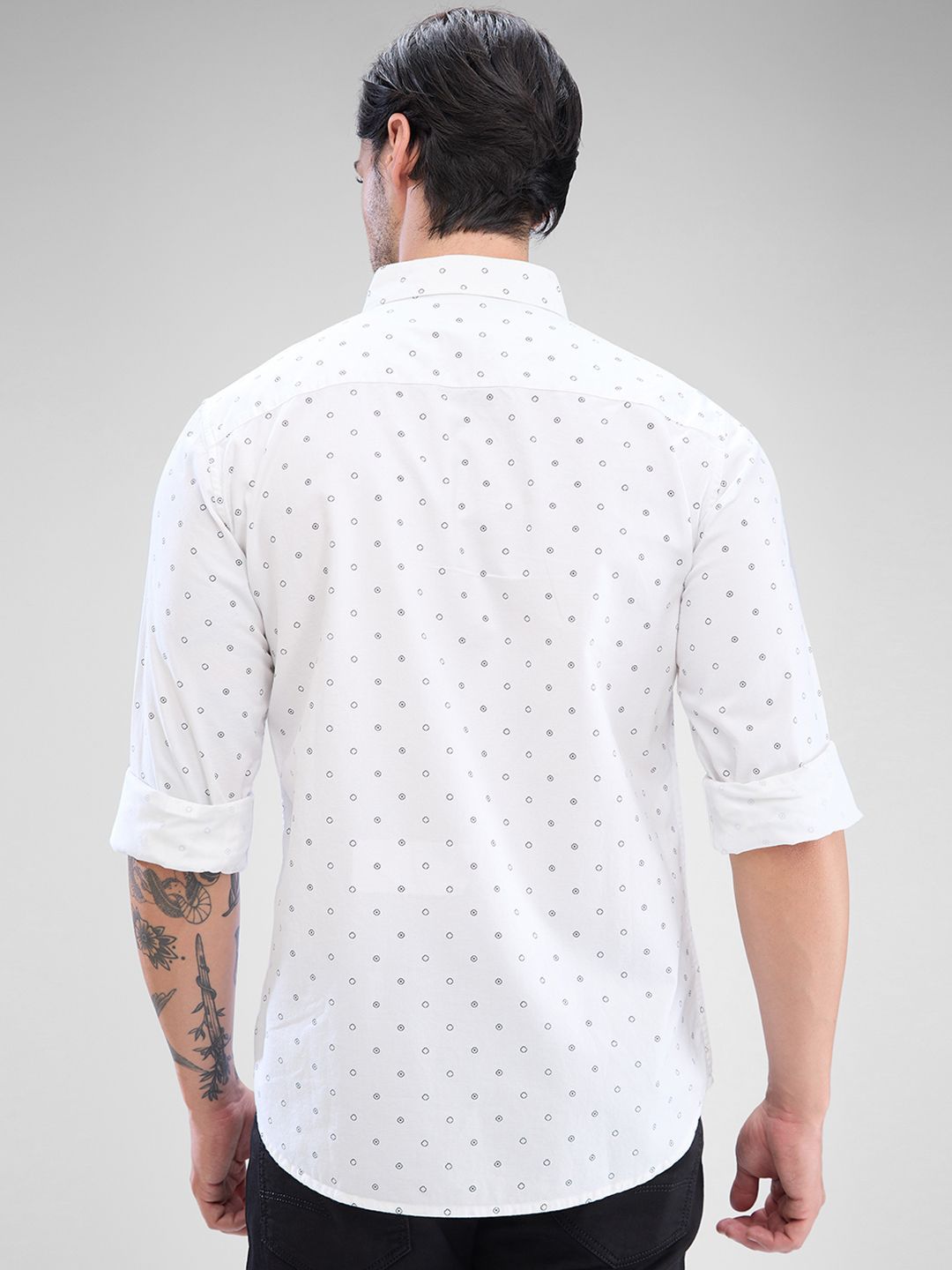 SPYKAR Men Slim Fit Opaque Printed Casual Shirt