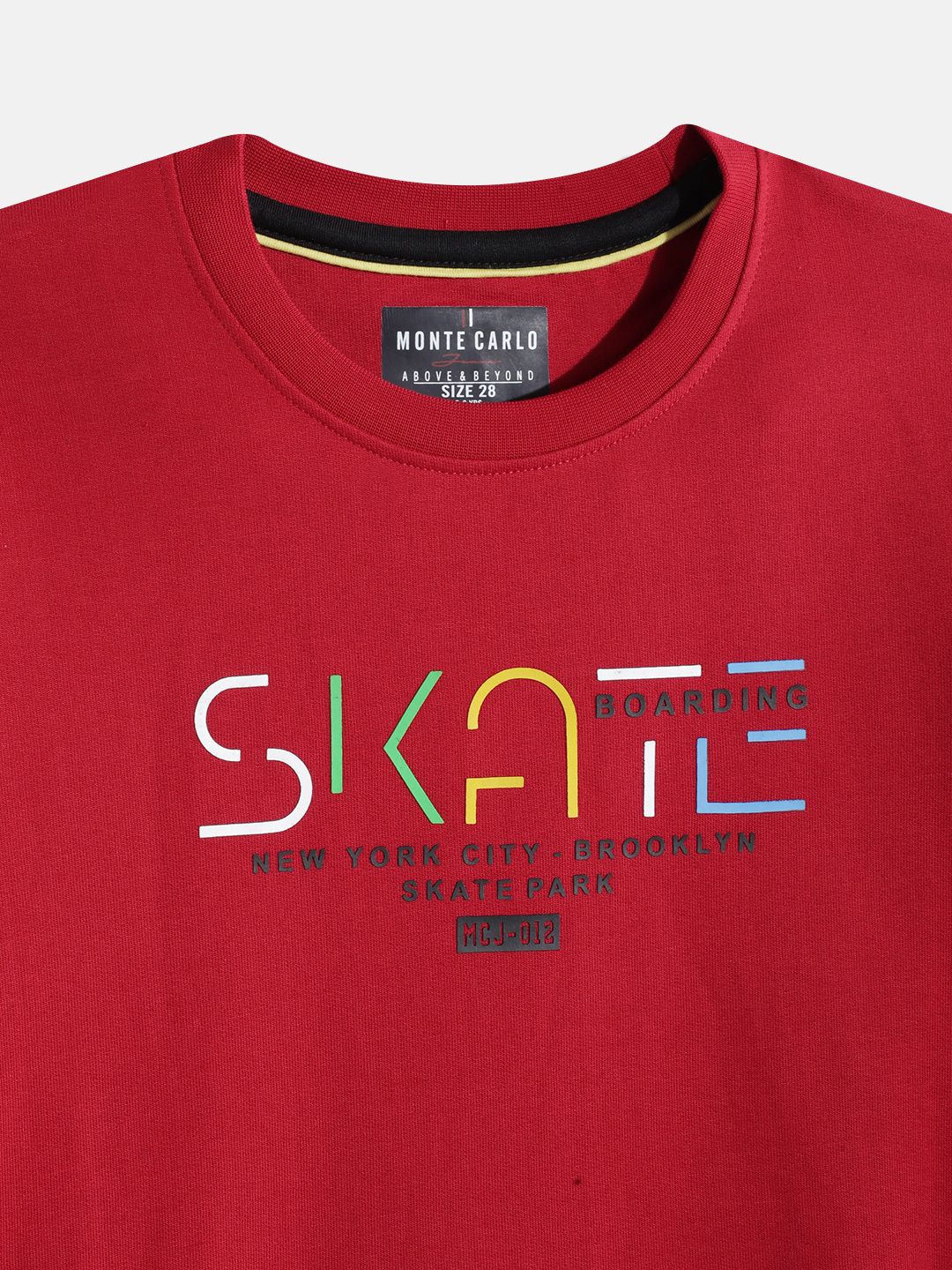 Monte Carlo Boys Cotton Graphic Printed Sweatshirt