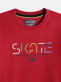 Monte Carlo Boys Cotton Graphic Printed Sweatshirt