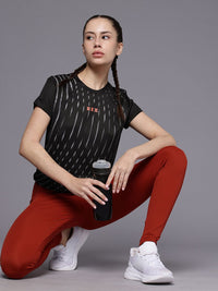 HRX by Hrithik Roshan Printed Rapid-Dry Training or Gym Sports T-shirt