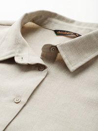 DressBerry Drop Shoulder Sleeve Pure Cotton Shirt