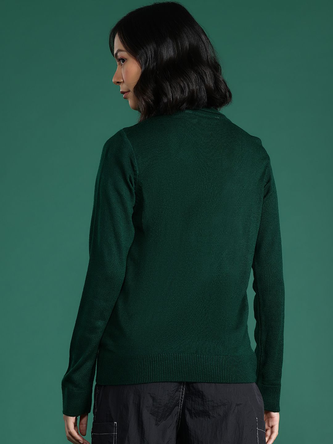 DressBerry Sequin Detailed Turtle Neck Pullover