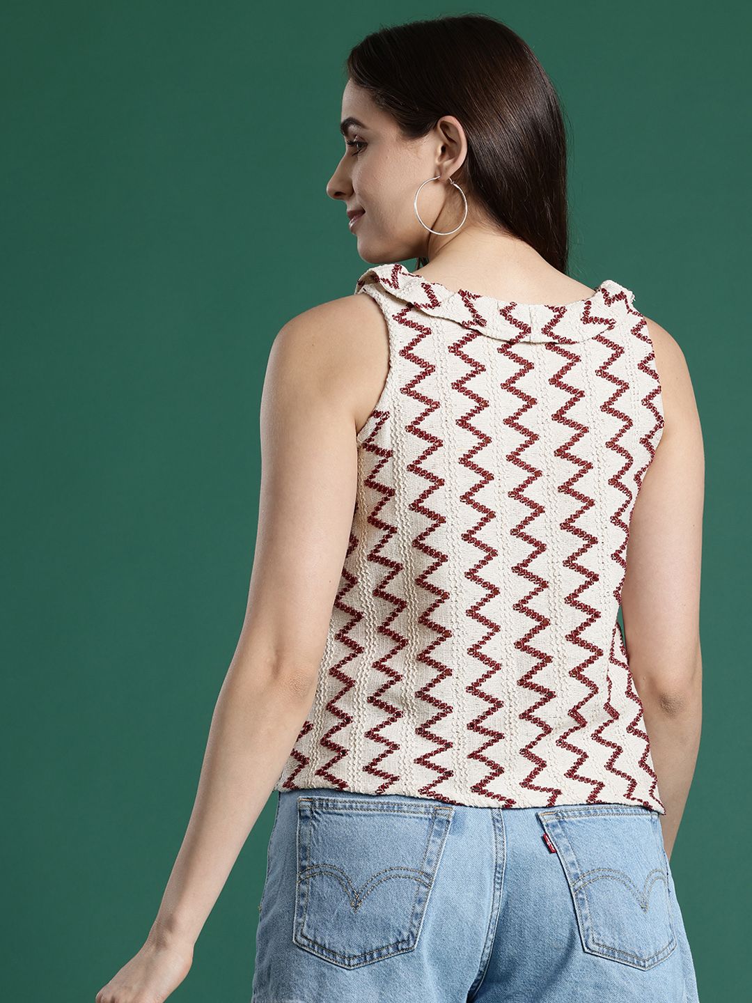 DressBerry Ruffles Knitted Top