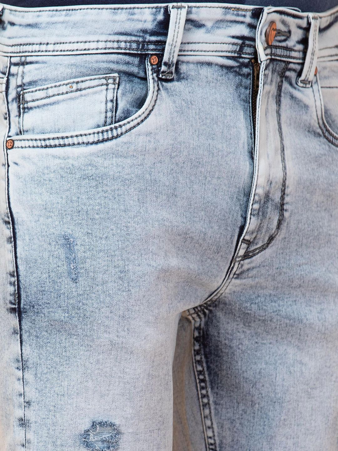 Being Human Men Bootcut Mildly Distressed Heavy Fade Jeans